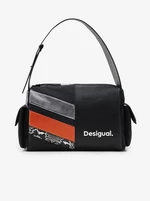 Orange-Black Ladies Handbag Desigual Polka Habana - Women