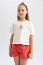 DEFACTO Crop Short Sleeve T-shirt