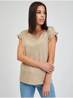 Orsay Light Brown Womens Lined T-Shirt - Women