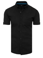 Black Men's Short Sleeve Dstreet Shirt