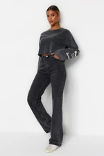 Trendyol Black High Waist Comfort Wide Leg Jeans