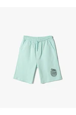 Koton Cotton Shorts with Tie Waist