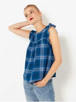 Blue plaid blouse camaieu - Women