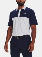 Under Armour Tričko UA Perf 3.0 Color Block Polo-WHT - Pánské