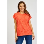 Women's patterned coral T-shirt SAM 73 Veronica