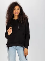 OCH BELLA Black Kangaroo Hoodie