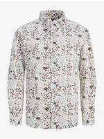 White Men's Floral Shirt Jack & Jones Monaco - Men