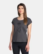 Women's cotton T-shirt KILPI ROANE-W Dark gray