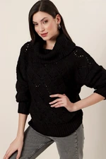 By Saygı Turtleneck Model Acrylic Sweater Black