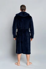 Long sleeve Mimas bathrobe - navy blue