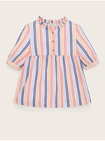 Orange-Blue Girly Striped Blouse Tom Tailor - Girls