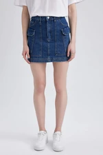 DEFACTO Cargo Fit Jean Mini Skirt