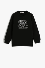 Koton Boy's Black Sweatshirt