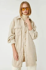 Koton Oversized Jacket with Pockets 3wak00089ew