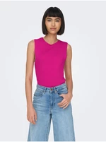 Dark pink Women's Ribbed Basic Top ONLY Majli - Women