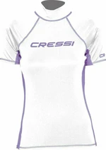 Cressi Rash Guard Lady Short Sleeve Ing White/Lilac S