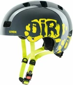 UVEX Kid 3 Dirtbike Grey/Lime 51-55 Casco da ciclismo per bambini