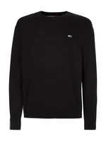 Tommy Jeans Sveter - TJM TOMMY TAPE SWEATER čierny