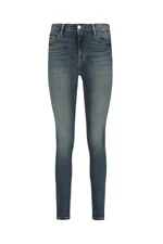 Tommy Jeans Rifle - HIGH RISE SKINNY SANTANA RBST modré