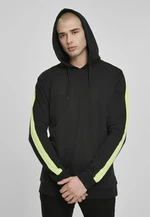 Neon striped hood black/electro-lime