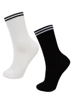 DEFACTO Women's 2-Piece Bamboo Socket Socks