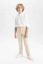 DEFACTO Boy's Straight Leg Gabardine Basic Trousers