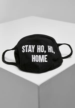 Stay Ho Ho Home Face Mask Black