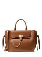 Michael Kors Kabelka - LG BELTED SATCHEL hnedá