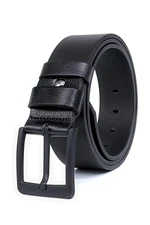 R9031 Dewberry Leather Mens Belt-BLACK