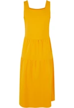 Girls' 7/8 Length Valance Summer Dress - yellow