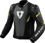 Rev'it! Jacket Control Black/Neon Yellow 52 Giacca di pelle