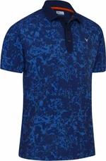 Callaway Mens All Over Abstract Camo Printed Polo Navy Blazer S Chemise polo