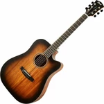 Cort Core-DC Mahogany Open Pore Black Burst Guitare Dreadnought acoustique-électrique