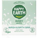 Happy Earth 100% Natural Wash & Bath Bar for Baby & Kids tuhé mýdlo pro děti 50 g