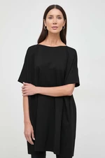 Šaty Liviana Conti černá barva, mini, oversize, F4SI20