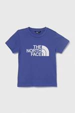 Detské tričko The North Face EASY TEE fialová farba, s potlačou