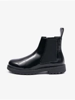 Black Men's Leather Ankle Boots Diesel