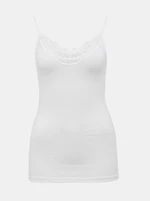 White tank top with VERO MODA Inge lace