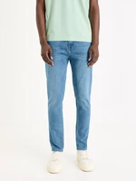 Celio Gotapered Jeans Modrá