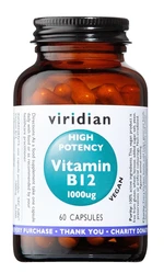 VIRIDIAN High Potency Vitamin B12 1000ug 60 kapslí