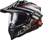 LS2 MX701 Explorer Carbon Edge Black/Fluo Orange 3XL Prilba