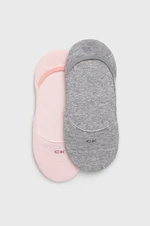 Ponožky Calvin Klein (2-pack) dámské, růžová barva