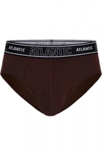Atlantic 1569/04 čokoládové Pánské slipy S hnědá