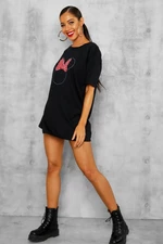 K&H TWENTY-ONE Unique Women's Black Minie Mouse T-shirt