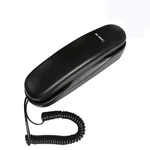 Corded Slim Black Telephone Popular Desk/Wall Mountable Landline Telephones Wired Trimline Telephone Set for Home Office Hotel