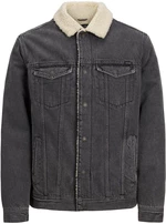 Jack&Jones Pánská džínová bunda JJIJEAN 12213199 Grey Denim M