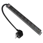 9 AC Output Universal Socket Power Distribution Unit UK Type for Rackmount Server Rack PDU 13A 3500W