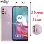 Full Cover Tempered Glass For Motorola Moto G30 Screen Protector Moto G30 G60S G31 G41 E40 E20 Camera Glass For Moto G30 Glass