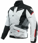 Dainese Tempest 3 D-Dry Glacier Gray/Black/Lava Red 54 Chaqueta textil