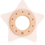 Kikkaboo Silicone and Wood Teether Star hryzadielko Pink 1 ks